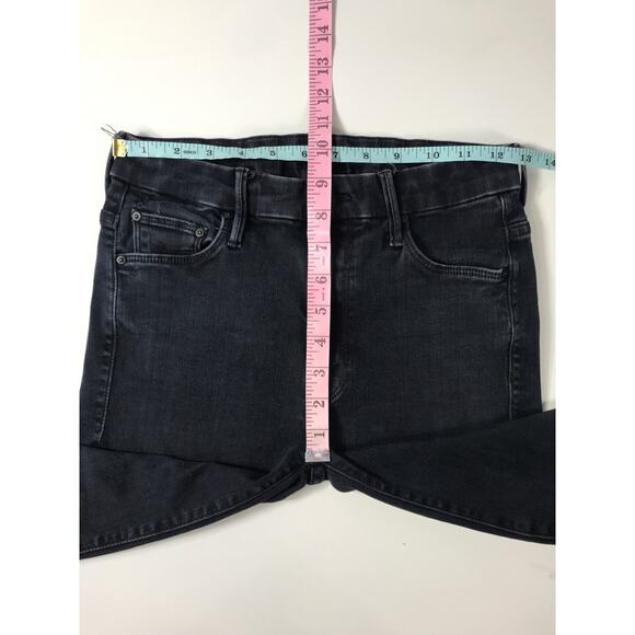Mother Looker Ankle Fray Blackbird Denim Women's 26 High Waisted Jeans Capsule - Picture 12 of 13